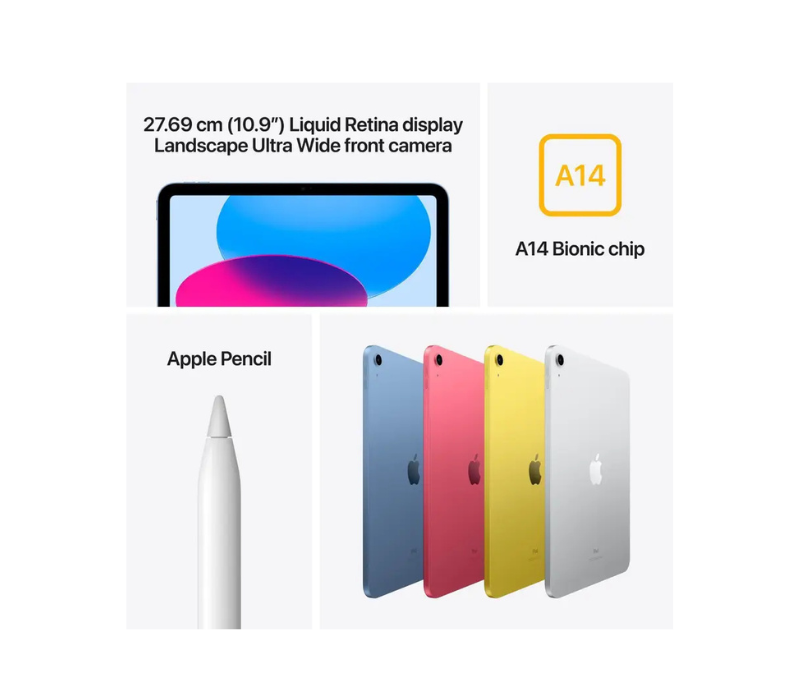iPad A16 10th Gen 10.9 inch Wi-Fi - Shop at GoGizmo